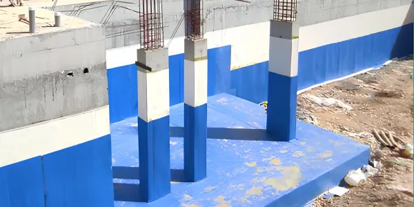 عزل قبو بلفات PVC لمنع تسرب المياه الجوفية في مبنى بالرياض - طبقات المتعددة